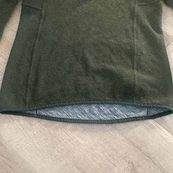 Outdoor Research Cyprus Hybrid Quarter Zip Sweater Jacket Pullover Size Medium - Picture 10 of 12